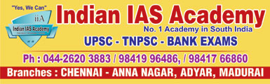Indian IAS Academy, IAS coaching centers in Chennai